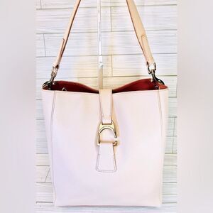 016- Dooney & Bourke Emerson Brynn, Ashby Blush Florentine Leather Hand Bag
